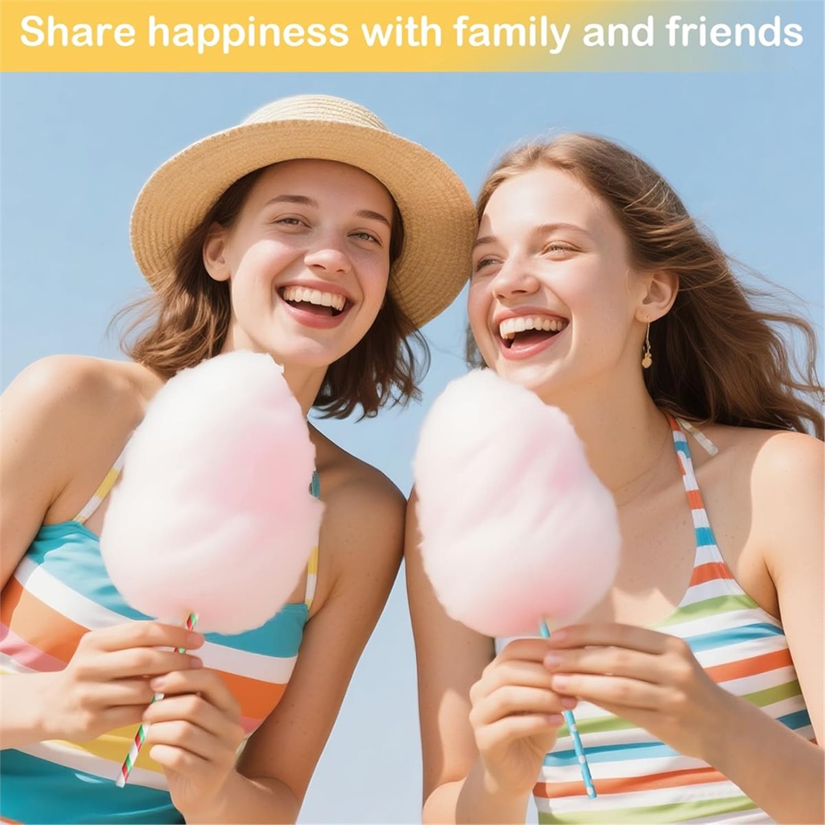 Cotton Candy Cone - ABZT 200 Pezzi Coni per Zucchero