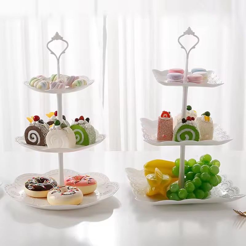 Cupcake Stand Tier - Espositore per Torte a 3 Piani,