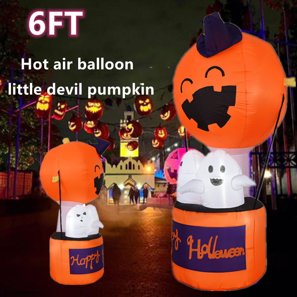 Led Balloon Light - Halloween gonfiabile 1.8m mongolfiera Little Devil