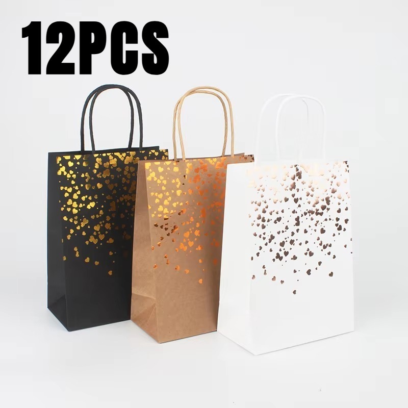 Event Party Shop - 12 sacchetti di carta Kraft abbronzanti