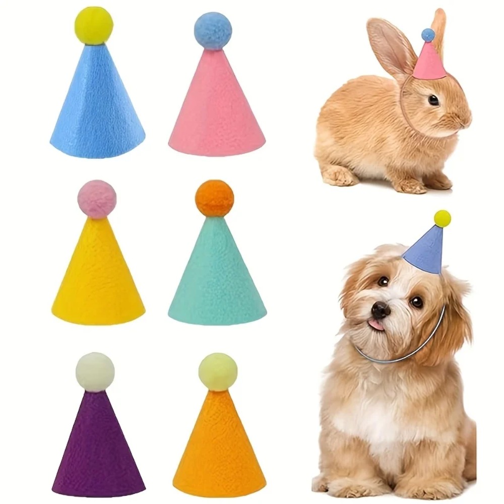 Party Hat Cone - 6 mini cappellini da festa: cappelli