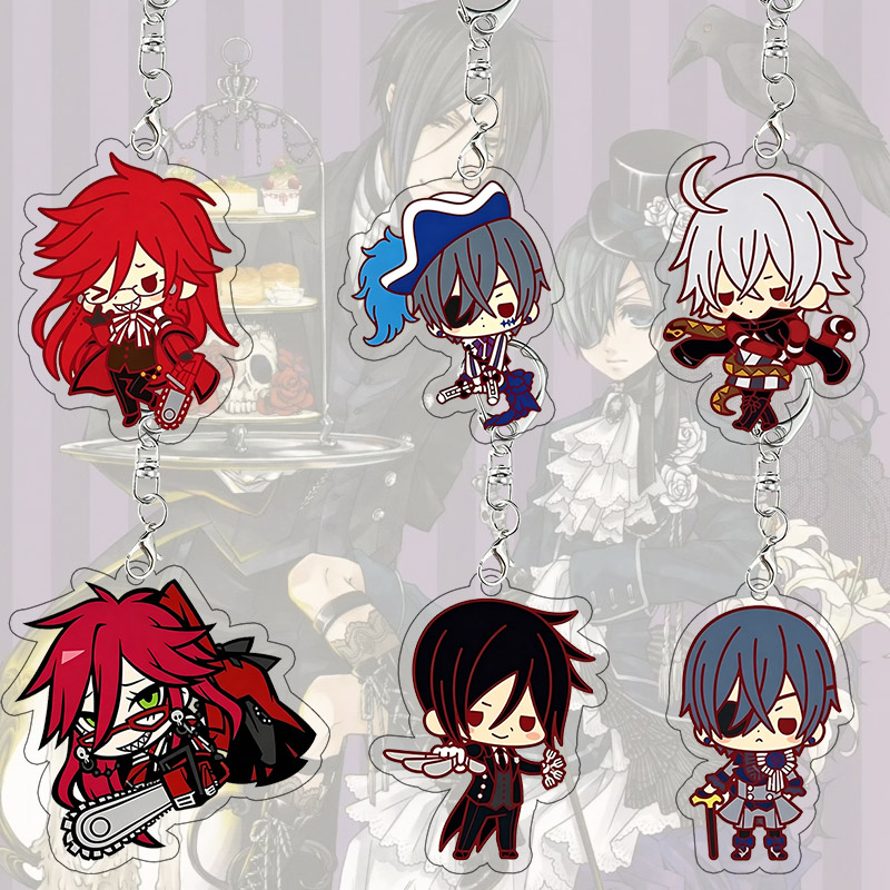Supply Event - Portachiavi in Acrilico Black Butler, Ciondolo