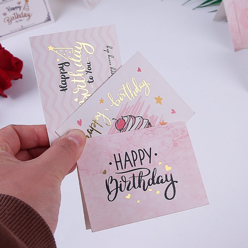 Party Event Supplier - 100 biglietti d'auguri pieghevoli con stampa