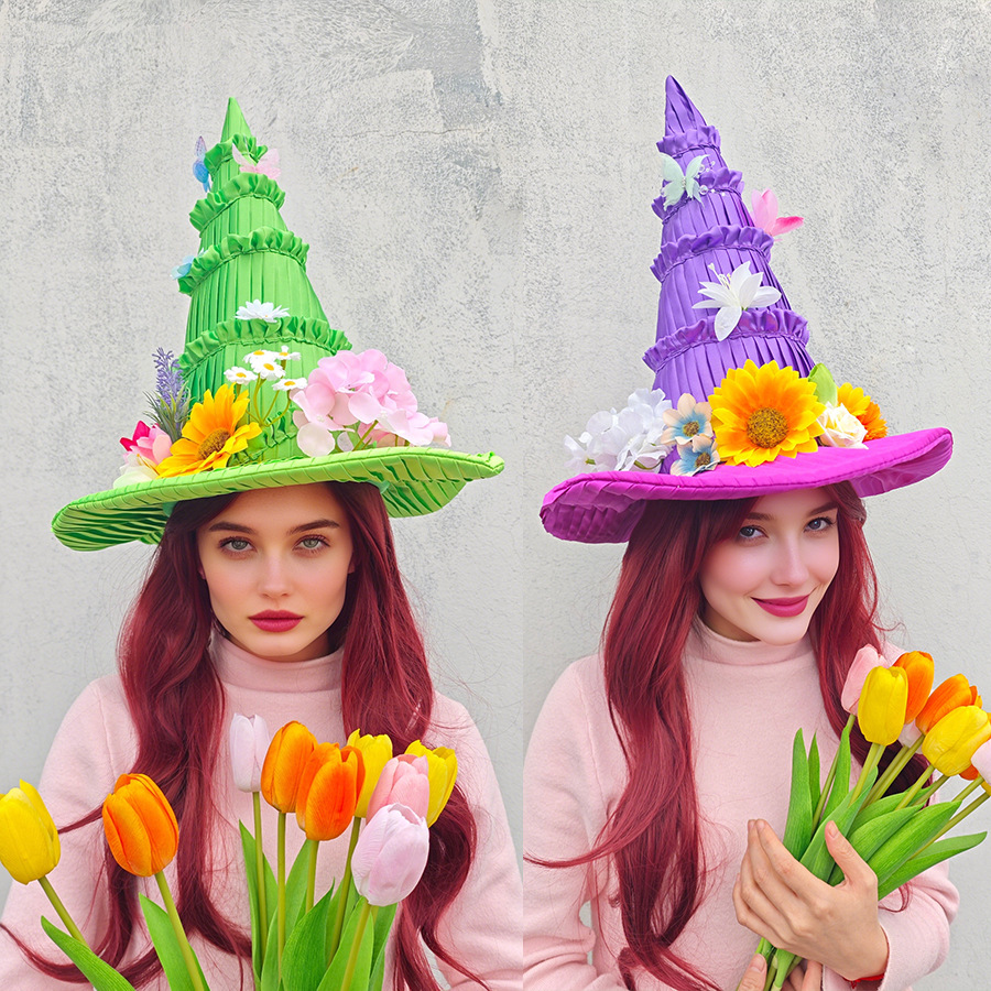 Party Hat Cone - Cappello da Strega di Pasqua, Cappello