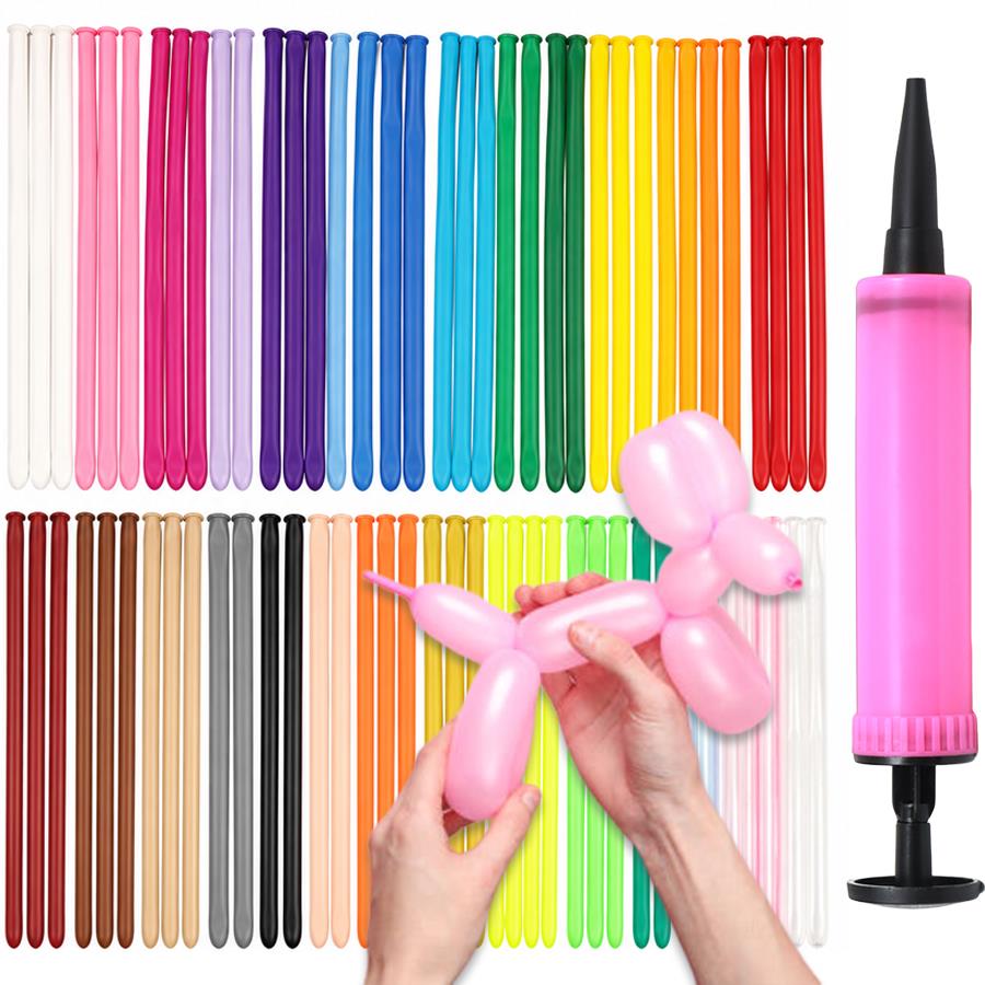 Balloon Pump Hand - Set di 101/201 Palloncini a Striscia