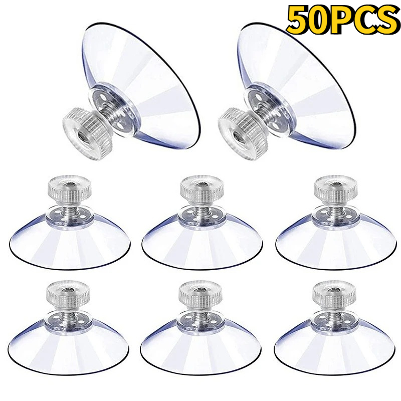 Plastic Cup 50Pcs - 5/50 Pezzi Ventose Rotonde Trasparenti Robuste