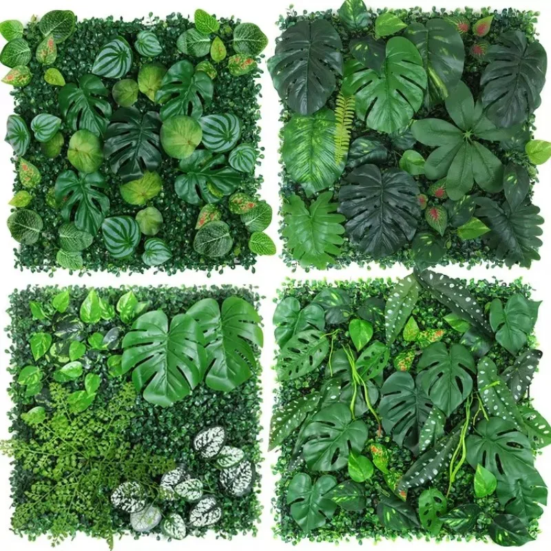 Flower Wall Panel - 50x50 cm 3d Pianta Artificiale Pannello