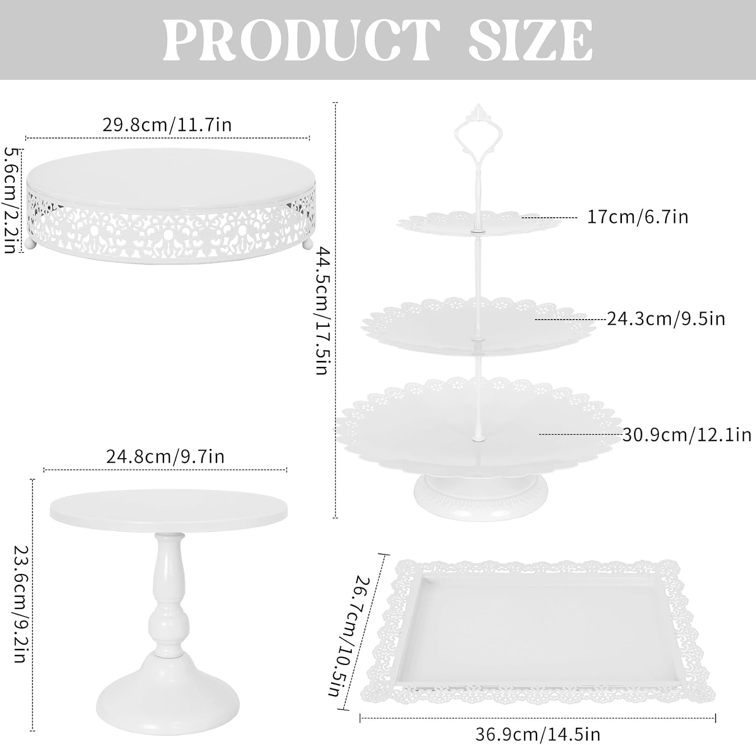 Set da 8 pezzi per esposizione - Cupcake Stand Tier recensione e prezzo