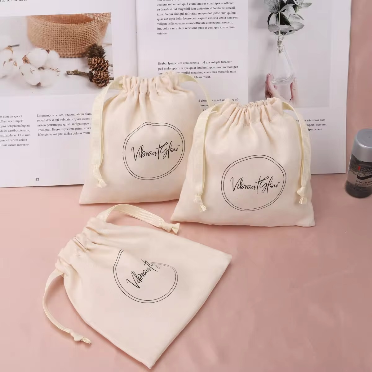 Borsa con coulisse in cotone b - Cotton Candy Cone recensione e prezzo
