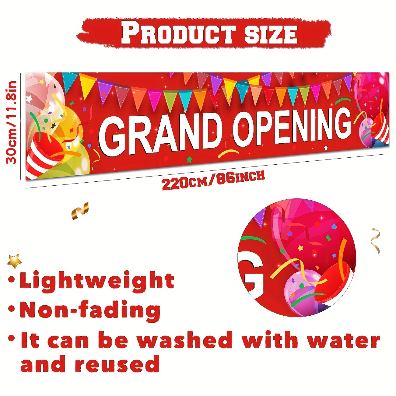 Grand Opening Banner New Store - Party Event Supply Store recensione e prezzo