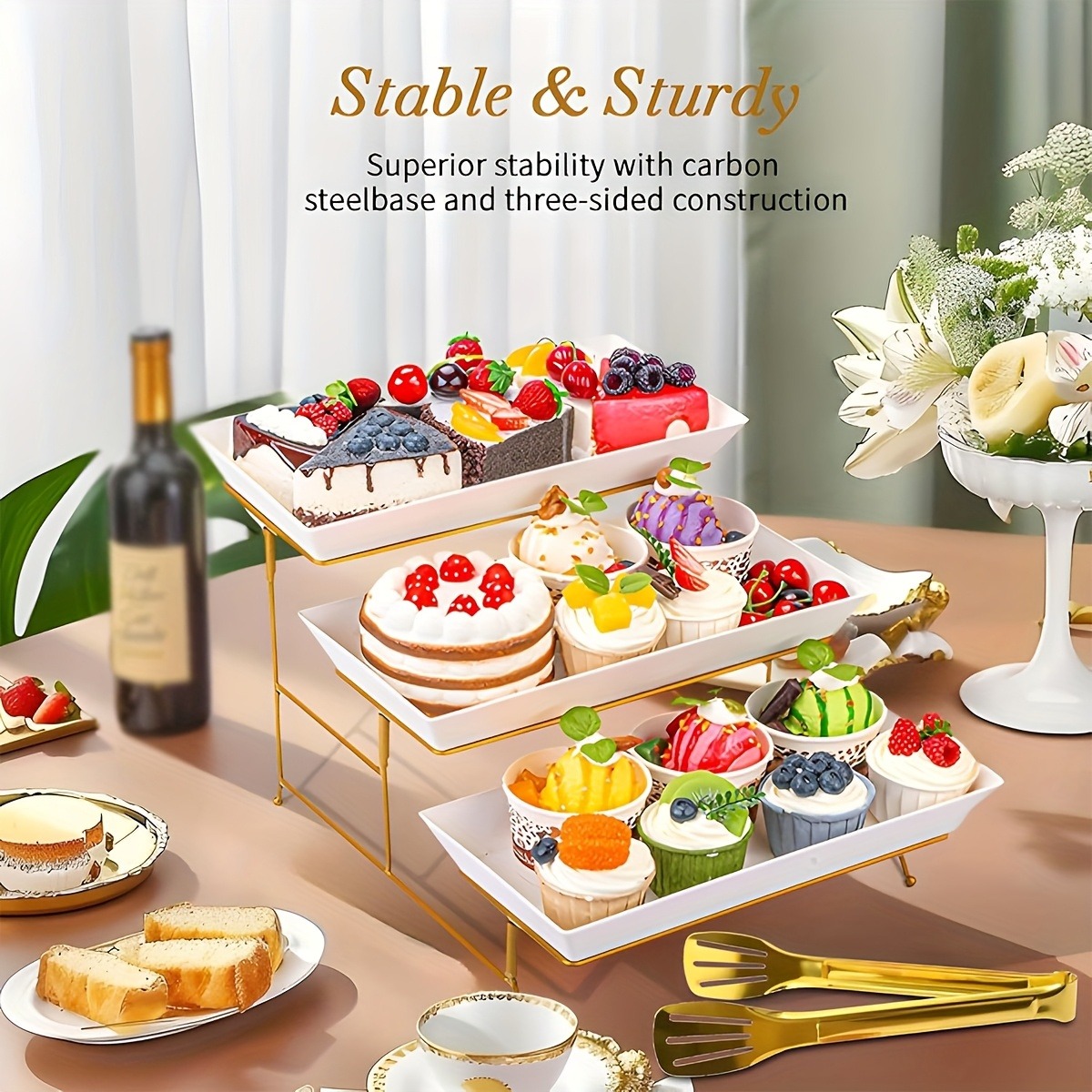 Alzata a più livelli bianca co - Cupcake Stand Tier recensione e prezzo