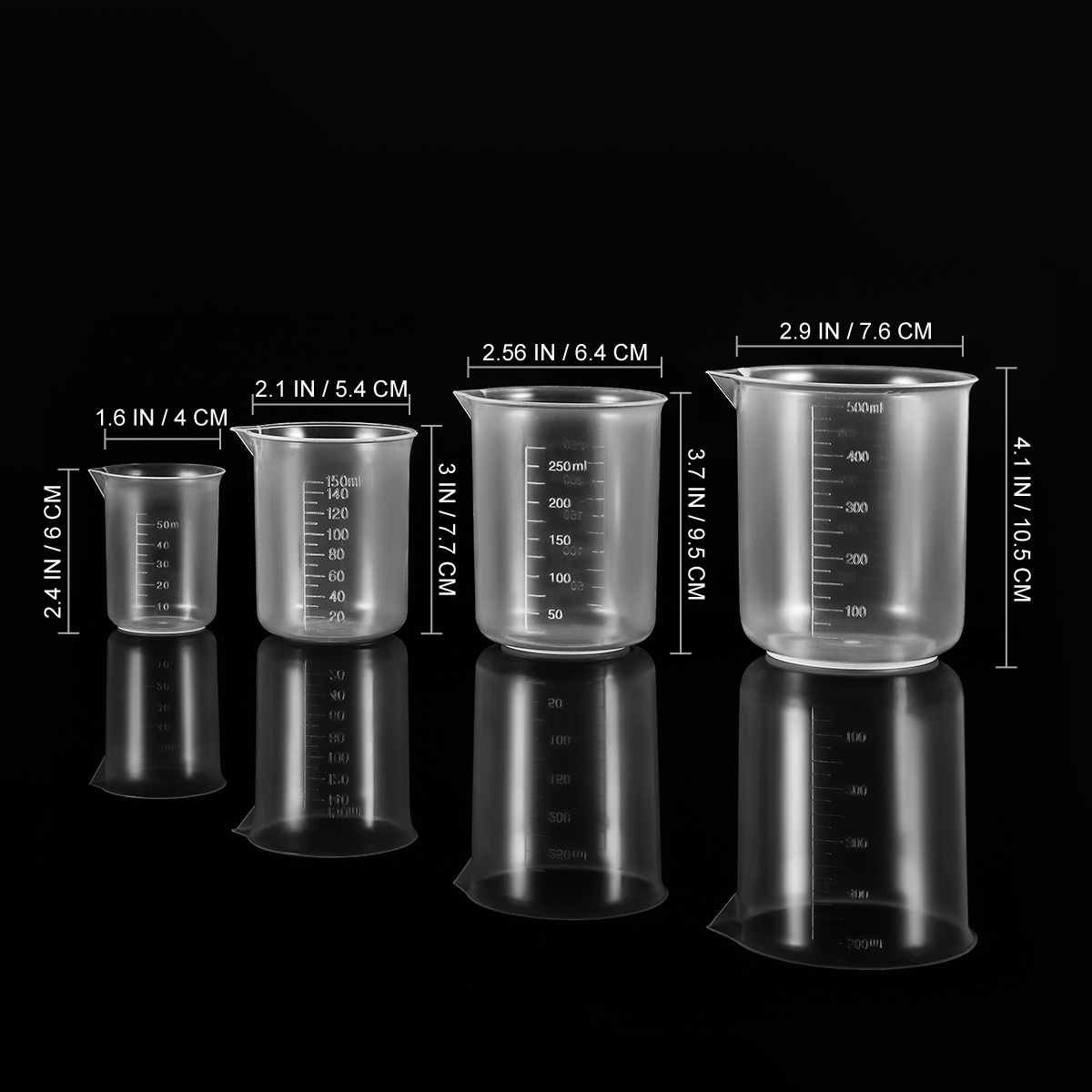 4 pezzi 50 ml 150 ml 250 ml 50 - Plastic Cup 50Pcs recensione e prezzo