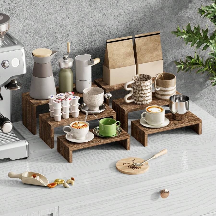 Set di 6 Supporti in Legno per - Cupcake Stand Tier recensione e prezzo